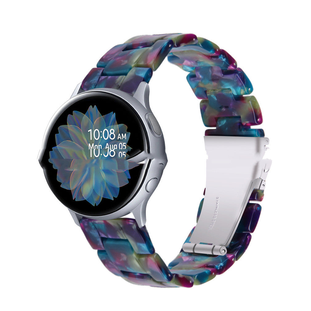 "Vielseitiges Resin Armband für Smartwatches - Kompatibel mit Samsung und Non-Samsung Marken in Vielfältigen Farben"