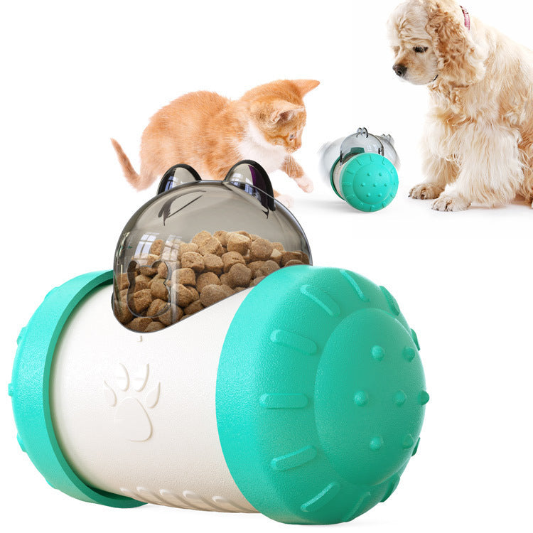 "Interaktives Haustier-Spielzeug: Hundesnack-Ball und Katzenfutter-Dispenser aus Gesundheitsfreundlichem Material, Mehrfunktionaler Fütterer, Einzigartiges Wackeldesign für Alle Hunde- und Katzengrößen"