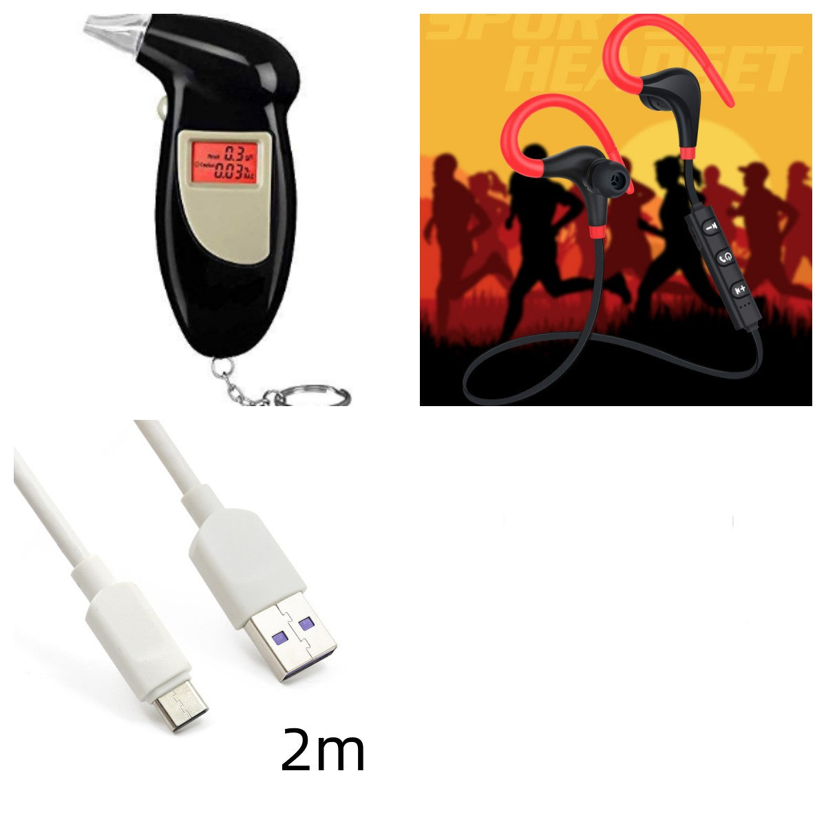 "BT-01 Big Horn Sportliches Bluetooth Headset - Kabellose Ohrhörer, Bluetooth 4.1, Leichtgewicht, HD-Anrufe, Lärmreduktion, 10m Reichweite, Farbauswahl"