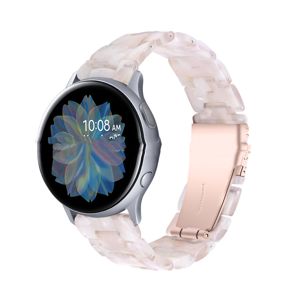 "Vielseitiges Resin Armband für Smartwatches - Kompatibel mit Samsung und Non-Samsung Marken in Vielfältigen Farben"