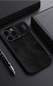 "Premium Kunstleder Handyhülle im Flip-Stil für iPhone 14 Pro Max - Einfaches Design und Schutz"