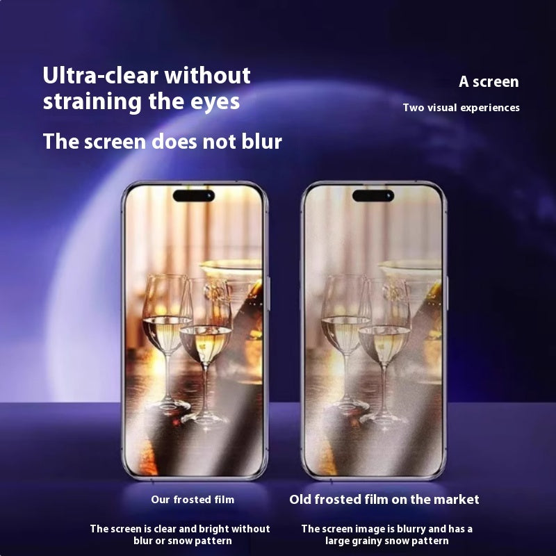 "Neuer Staubfreier Mattglas Displayschutz für iPhone Modelle - Anti-Fingerabdruck, HD-Beschichtung"