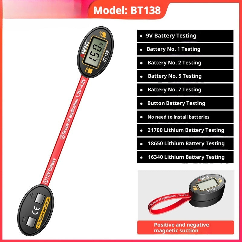 Digital Display Battery Detector Small Portable
