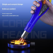 "Tragbarer Heißluftgebläse mit Digitalanzeige - Temperaturverstellbar, Ideal für Kunststofffolien-Versiegelung, 600 Watt, 100-550°C"