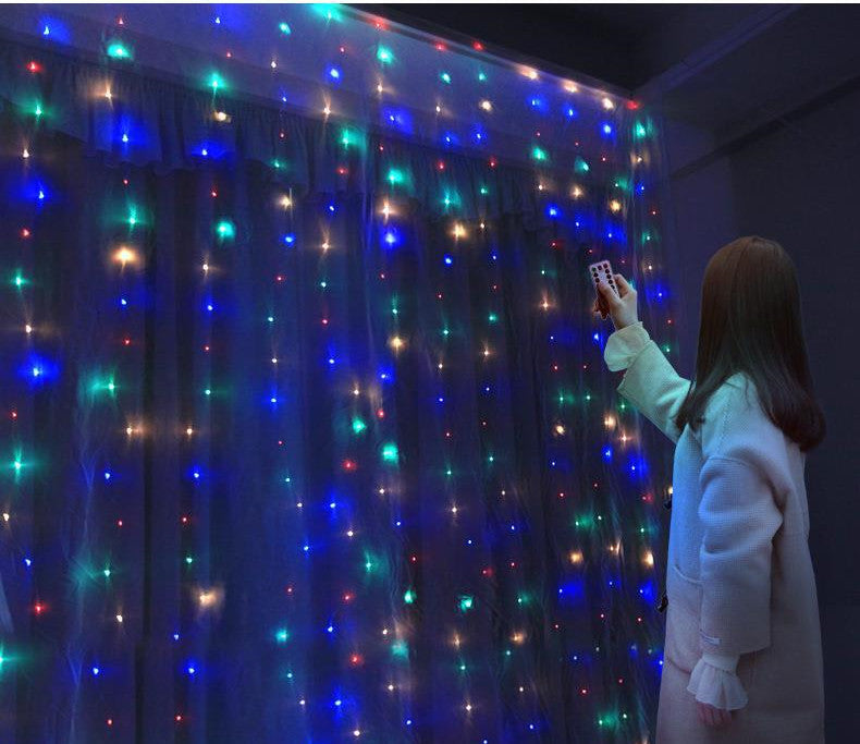 Lichterkette aus Kupferdraht mit Fernbedienung