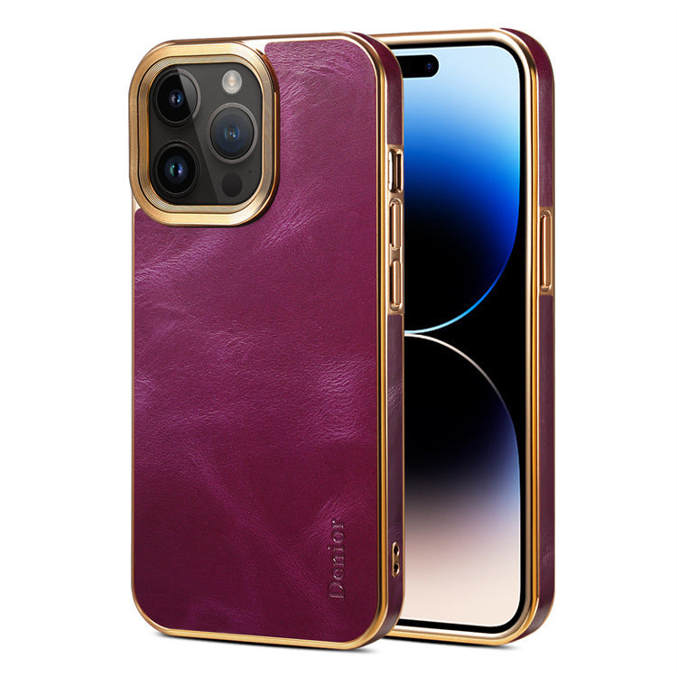 "Handgefertigte Luxus Leder Handyhülle - Umweltfreundlich, Ultra-Dünn & Vollschutz - Perfekte Passform für iPhone Modelle"