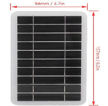 "2W 5V Tragbares, Minimalistisches Solarpanel-Ladegerät - Energieeffizient & Vielseitig für Unterwegs und Zuhause"