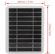 "2W 5V Tragbares, Minimalistisches Solarpanel-Ladegerät - Energieeffizient & Vielseitig für Unterwegs und Zuhause"