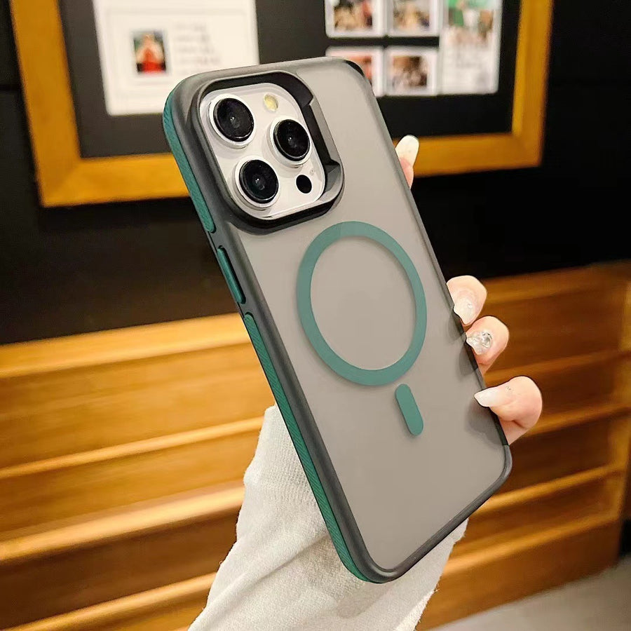 "Dual-Farben Magnetische Schutzhülle Matt Stoßfest für iPhone 17 Pro Max - Kratzfest, Sturzsicher und Fingerabdruck-Resistent"