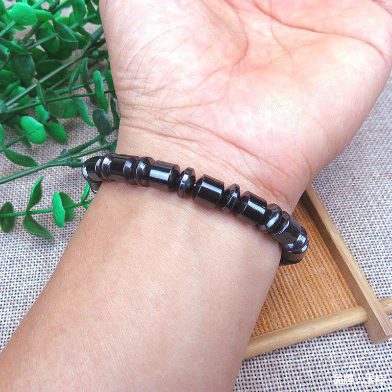 "Gesundheitsförderndes Magnetarmband zur Gewichtsreduktion und Schmerzlinderung mit Pentagramm-Stein - Elegantes Schmuckstück für Männer und Frauen"