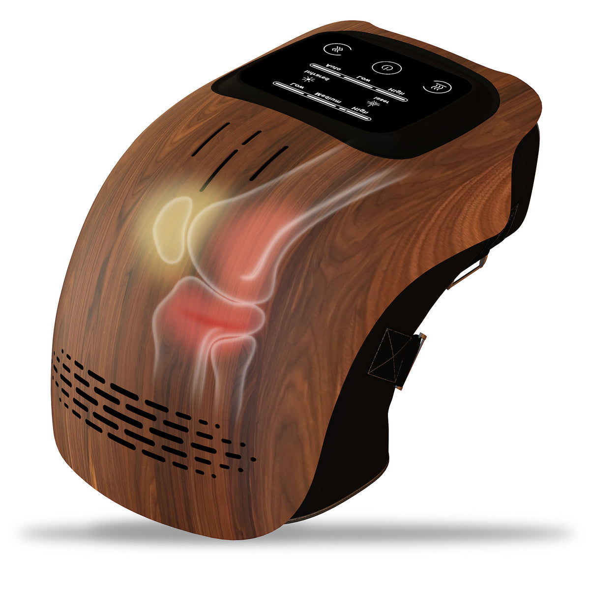 Intelligentes Heimgerät Elektrisches intelligentes Knie-Massagegerät mit Knetfunktion und Heizfunktion Wiederaufladbares Knie-Massagegerät zur Schmerzlinderung mit Infrarot-Laser und Vibration