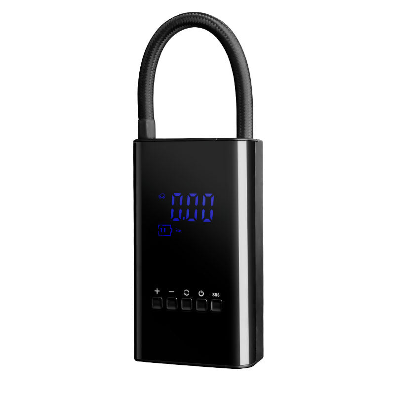 "Kompakter Digitaler Auto-Luftkompressor - Drahtlos, Tragbar & Smart mit Hochleistungs-USB-Aufladung"