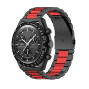 "Vielseitige Edelstahl Armbanduhr mit Drei-Perlen-Stahlband in Verschiedenen Farben - 20mm Interface Größe"