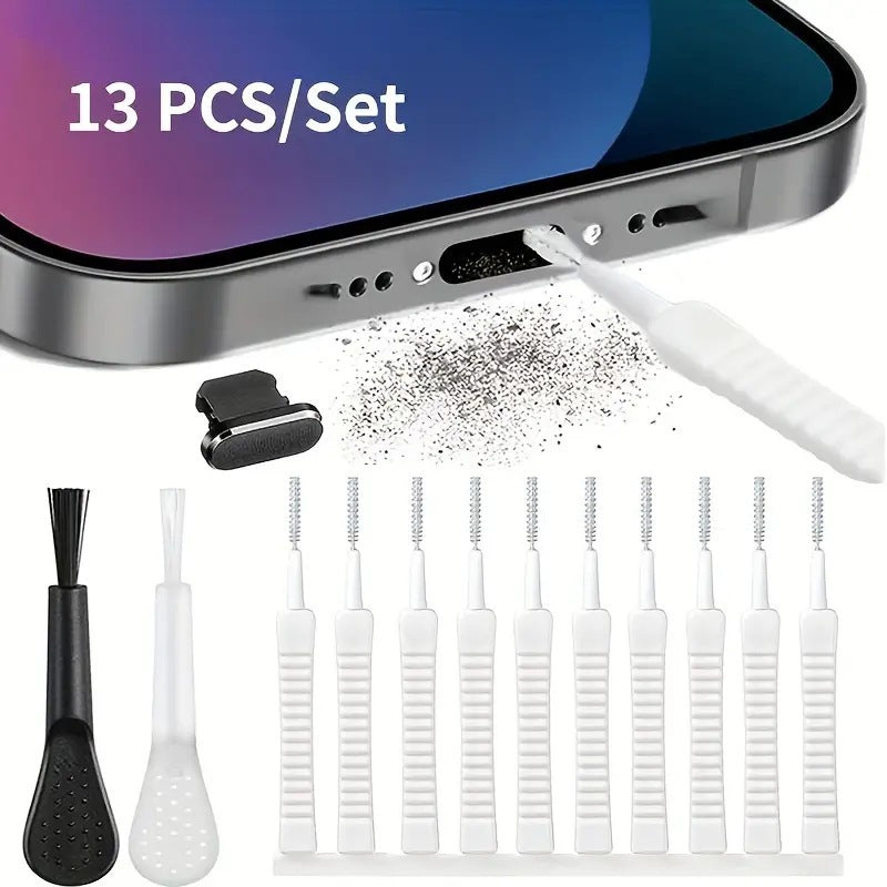 "Premium Reinigungsset für Handy-Ladeanschlüsse und Computertastaturen - Für Spürbar Bessere Verbindungen und Zuverlässige Geräteleistung"