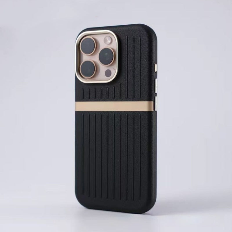 "Premium Geschäftsleder Handyhülle mit Magnet & Stoßfest, Wärmeableitung Funktionen - Kompatibel mit iPhone"