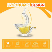 "Ergonomisches Acryl Zitronenpresse - Elegantes Vogel Design, Umweltfreundlich und Einfach zu Reinigen Küchenhelfer"