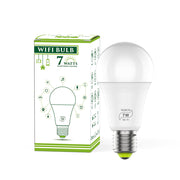 "Intelligente LED-WLAN-Glühbirne, Kompatibel mit Alexa und Google, Farbwechsel, Fernbedienung, Energiesparend, 7W Leistung"