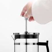"Hochwertige Kaffeemaschine aus Glas und 304 Edelstahl, 350ml Kapazität - Perfekt für Zuhause und Büro"