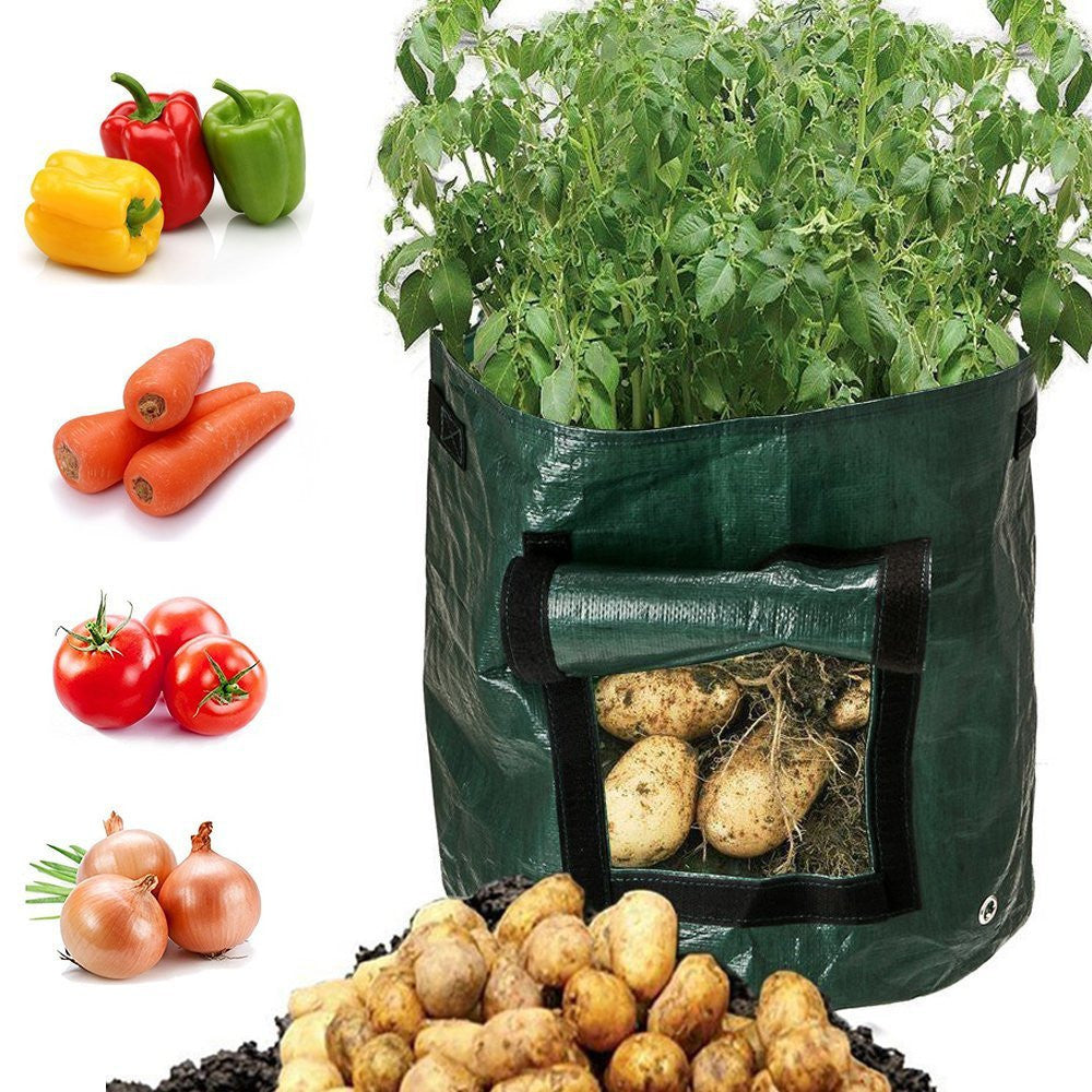 "PE-Gewebe Gartenpflanzsack - Atmungsaktiv, Wiederverwendbar & Ideal für Gesundes Pflanzenwachstum"