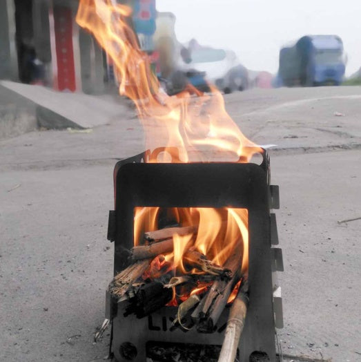 "LIXADA Tragbarer Überlebens-Holzofen - Leicht, Kompakt & Umweltfreundlich für Backpacking und Camping"