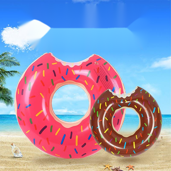 "Aufblasbarer Schwimmring Donut aus umweltfreundlichem PVC für Erwachsene - Ideal für Schwimm- und Watsportarten"