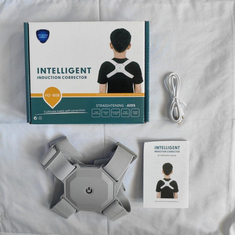 Intelligenter Haltungskorrektor, verstellbar für Kinder und Erwachsene, Buckel- und Rückenkorrekturgürtel, Echtzeit-Haltungsbewertung und -Training