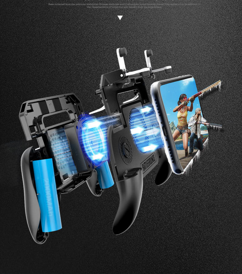 "3-in-1 Handy-Spiel Gamepad mit leisem Lüfter und integrierter Powerbank"