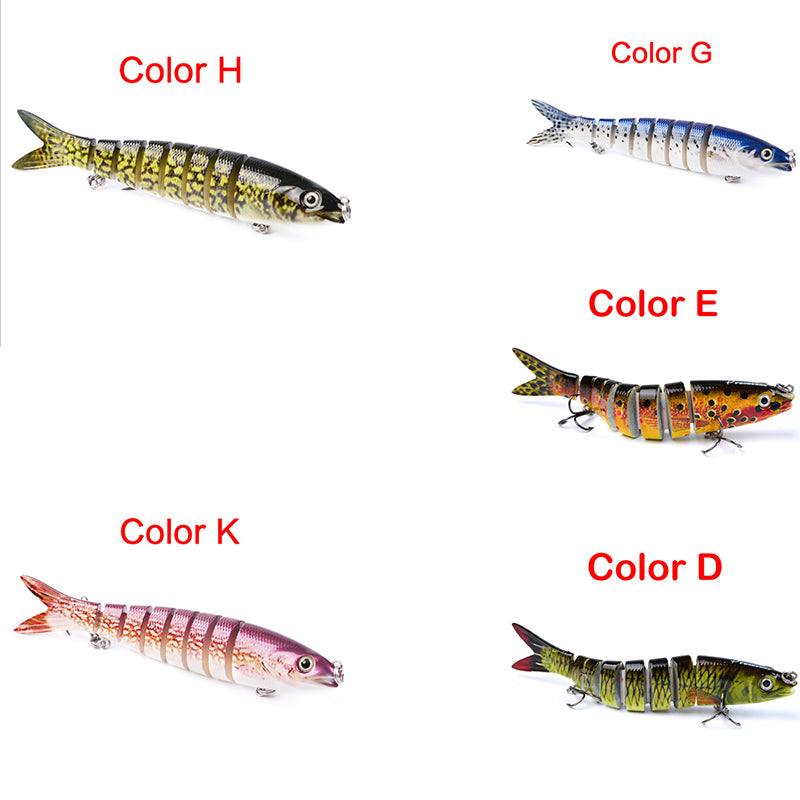 "Premium Hecht & Karpfen Angelköder - Robuste, Mehrteilige Hardbaits für Verbesserte Wurfweiten & Fischfang-Erfolg"