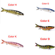 "Premium Hecht & Karpfen Angelköder - Robuste, Mehrteilige Hardbaits für Verbesserte Wurfweiten & Fischfang-Erfolg"