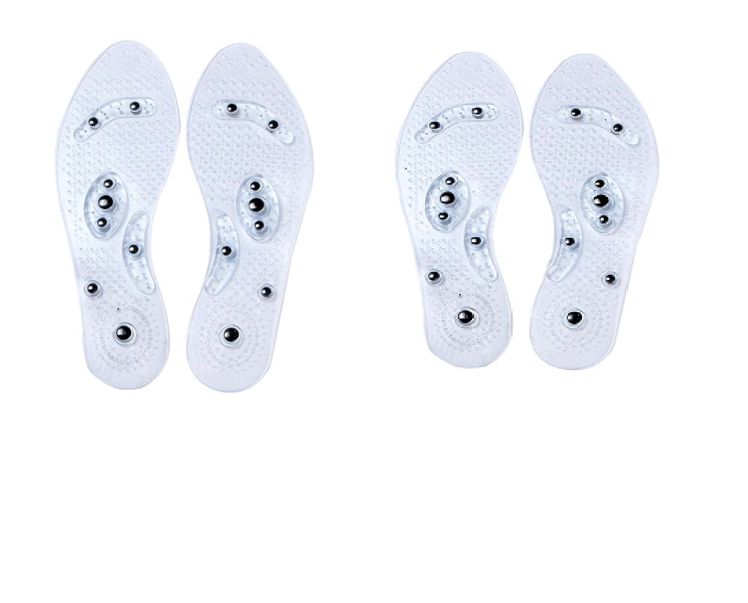 Magnet Magnetic Plus Elastomer Transparente Silikon-Massage-Einlegesohle Gesundheits-Massage-Einlegesohle Magnetfeldtherapie Anti-Ermüdung