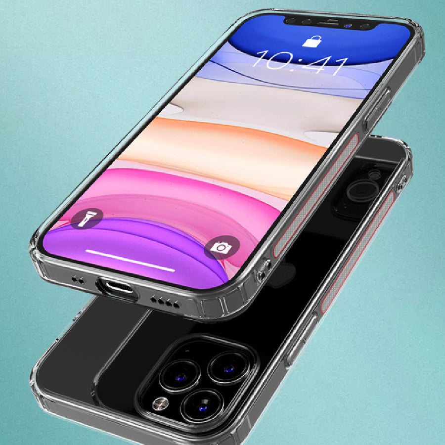 "Airbag Stoßfestes Rundum Transparentes Weiches Hülle - Präzisionsgeschnittenes 3-in-1 Schutz für Apple iPhone Modelle, TPU Material"
