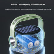 "Solarbetriebene Mehrfach-Modus Camping Laterne - Verstellbare, Tragbare und Aufladbare Outdoor Lampe mit Notfall-Funktion"