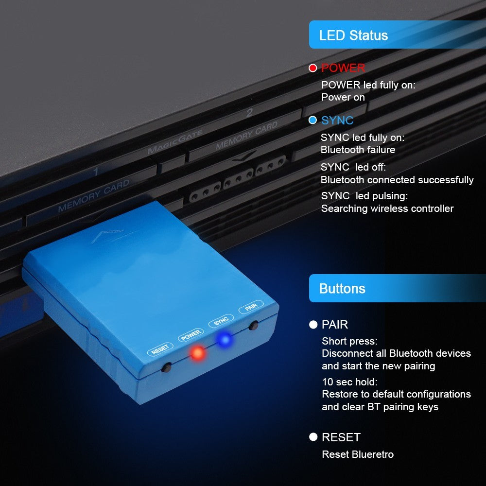 "RetroScaler BlueRetro: Kabelloser Spielecontroller-Adapter für Nintendo Switch - Verbindet Alte und Moderne Controller mit Unvergleichlicher Präzision"