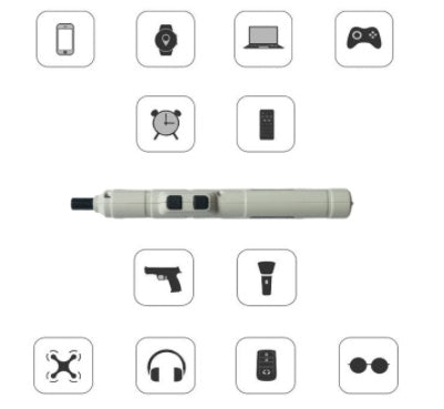 "Wiederaufladbarer Mini Elektroschrauber - Lithium Technologie, 3.6V Leistung, Komplettset mit USB-Kabel und Bits"