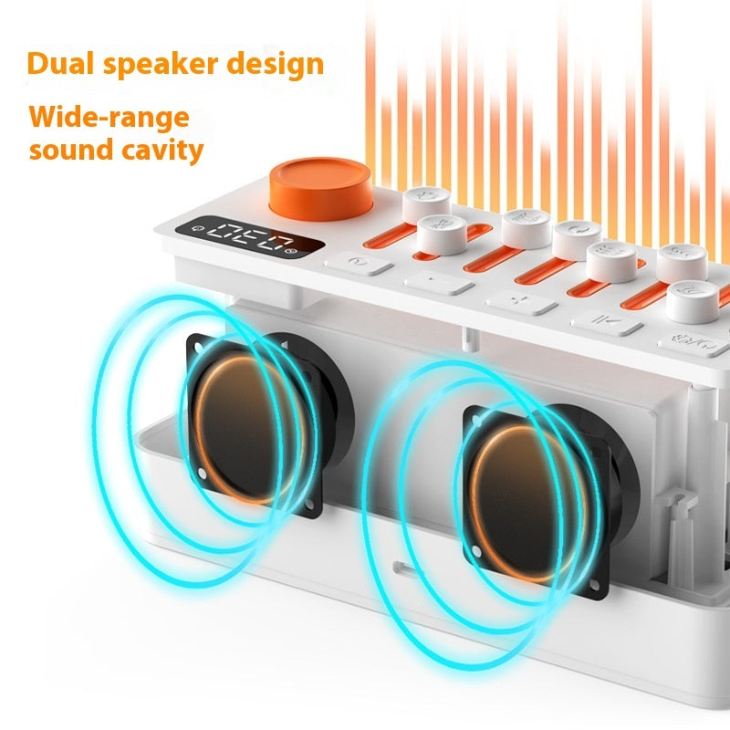 "DIY Weißes Rauschen Bluetooth Stereo Licht - RGB Siebenfarben-Atmosphäre Nachtlicht für Entspannung und Konzentration"