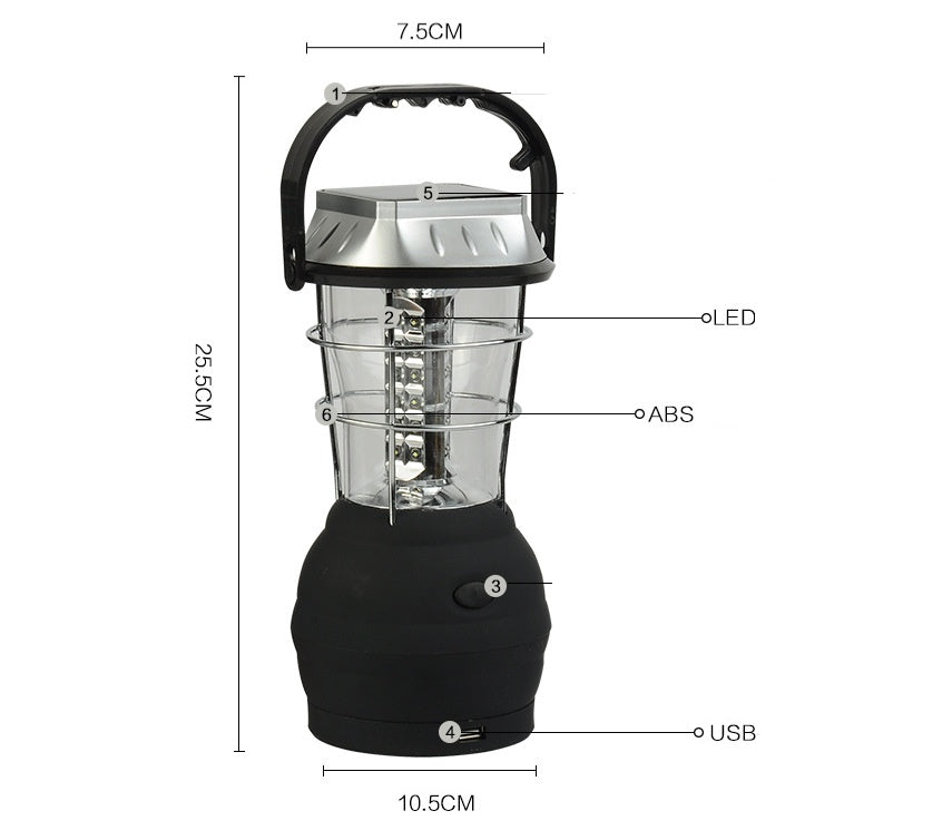 "Solarenergie Camping Licht Modell 2860 - Tragbar, Robust & Langlebig mit 8 Stunden Beleuchtung - Ideal für Outdoor-Abenteuer & Notfälle"