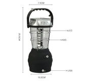 "Solarenergie Camping Licht Modell 2860 - Tragbar, Robust & Langlebig mit 8 Stunden Beleuchtung - Ideal für Outdoor-Abenteuer & Notfälle"