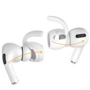 "Sportliche Anti-Drop Ohrpolster Kompatibel mit Apple Airpods 3. Generation - Inklusive Silikon Tasche und 3 Paar Earmuffs - Perlweiß oder Magisch Schwarz"