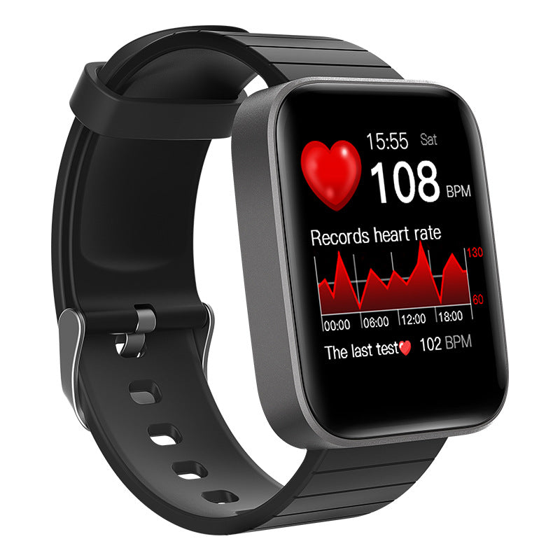 "Multifunktionale T68 Fitness Smartwatch, Kompatibel mit Android & IOS, 1.5 Zoll Bildschirm, Widerstandsfähiges TPU+PC Material, 250mAh Batterie"