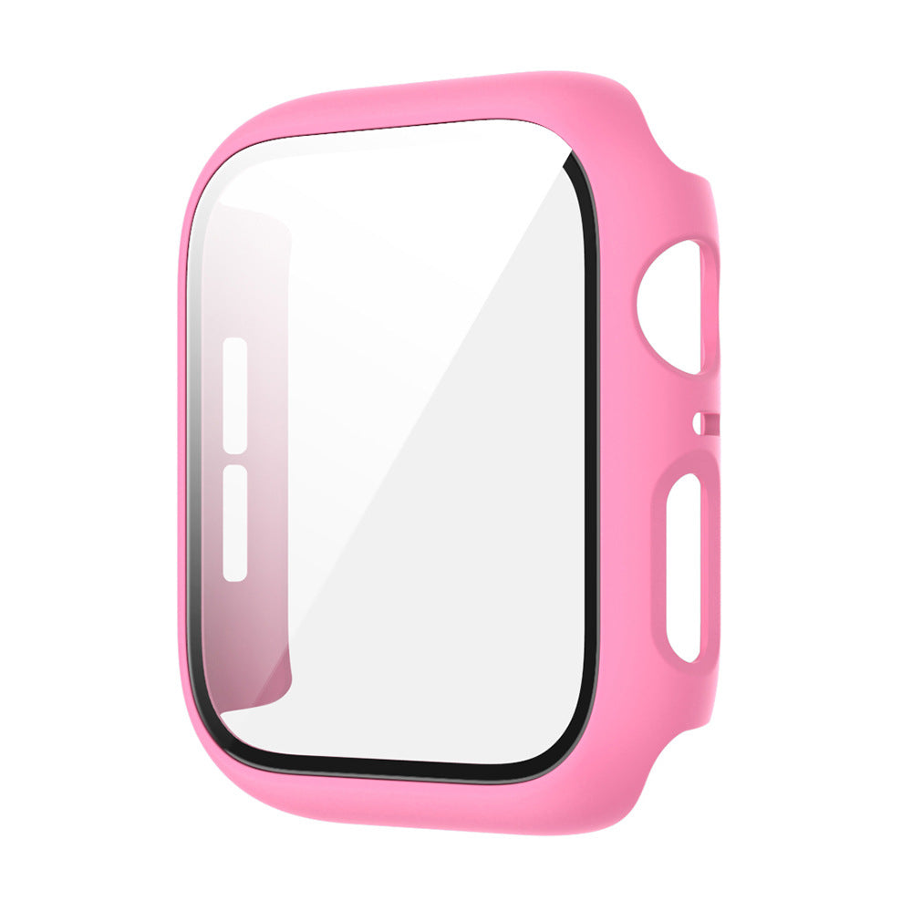 "Premium Schutzfolie Gehäuse für iWatch 4 5 6 SE - Harte PC+Glas Material, Umweltfreundlich, Verschiedene Farben und Größen"