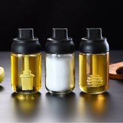 "Hochwertiges Airo Gewürzglas 250ml mit Löffel und Deckel - Premium Küchenhelfer in Schwarz, Blau und Schwarz"