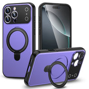 "Großbild-Magnetisches Handyhülle mit Hautähnlicher Oberfläche, Ständer und Stoßfestem Design - Kompatibel mit iPhone"
