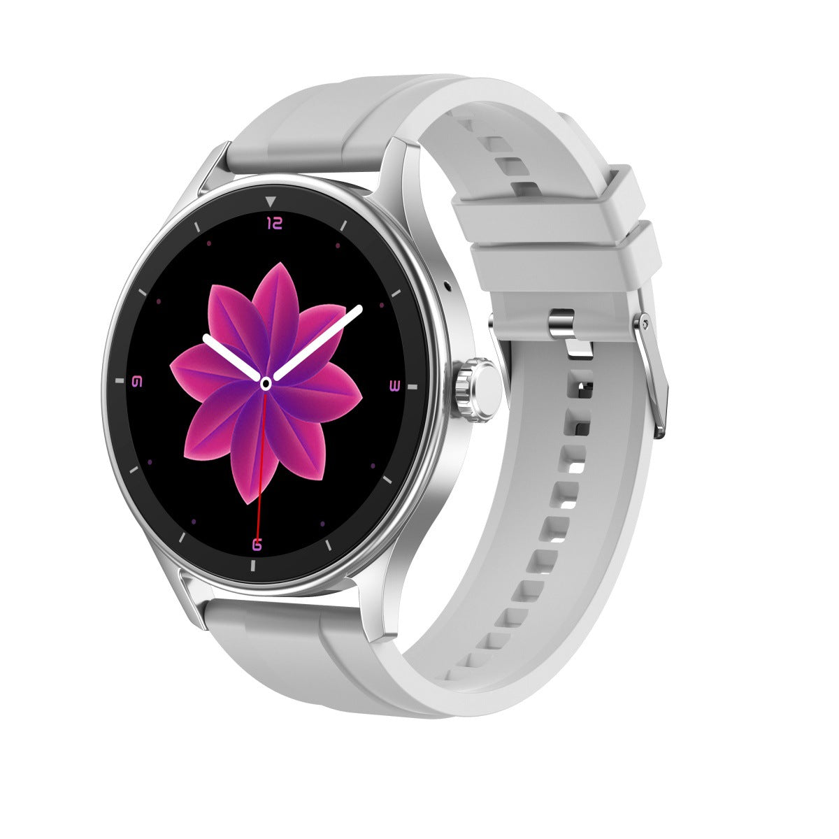 "Edelstahl Sportuhr mit Polierter Doppelarmband und Bluetooth-Anruffunktion - TFT Touchscreen, Farben: Schwarz, Silber, Gold"