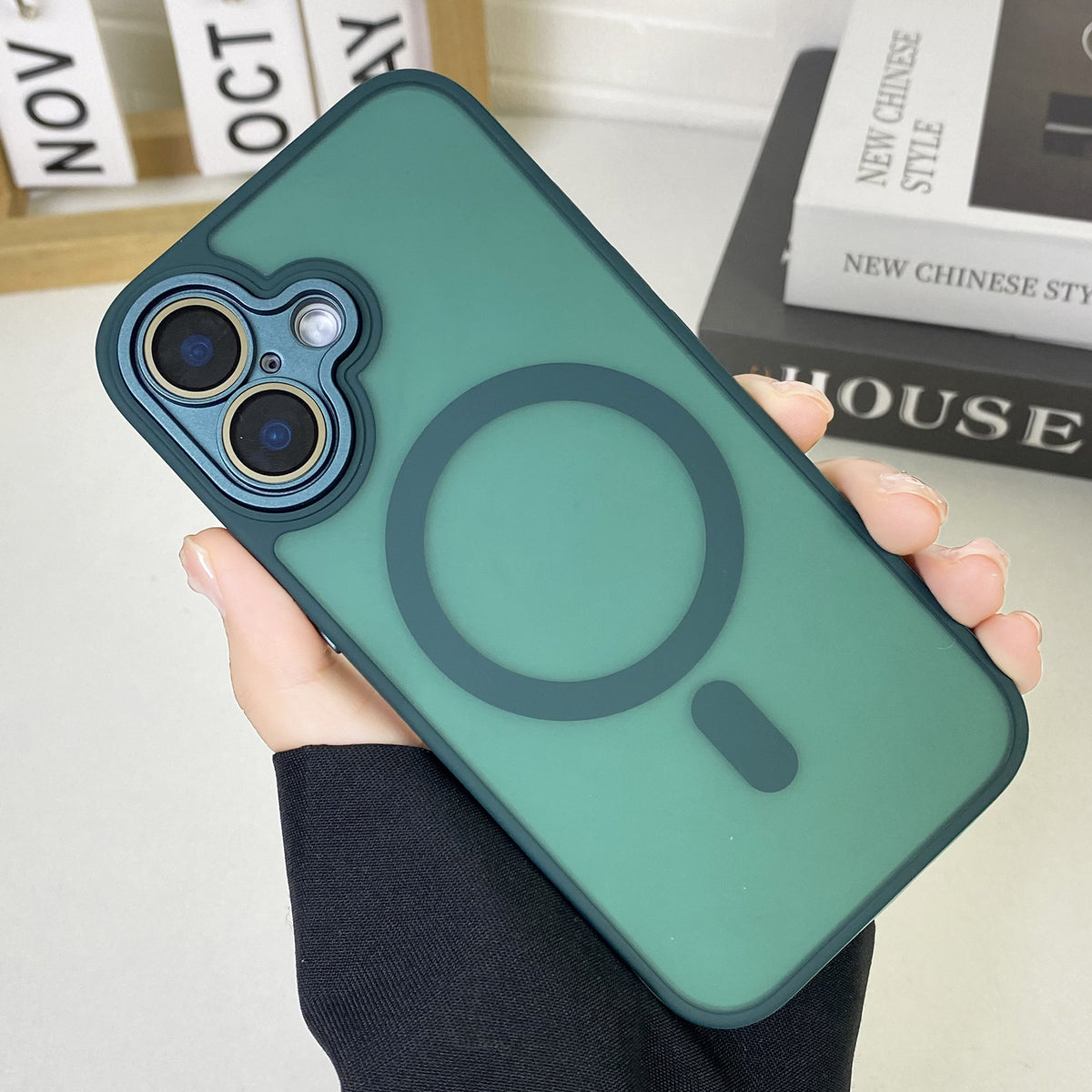 "JD Magnetische Matte Handyhülle - Rundum-Schutz, Sturzsicher, Anti-Fingerabdruck, Kompatibel mit iPhone Modellen"