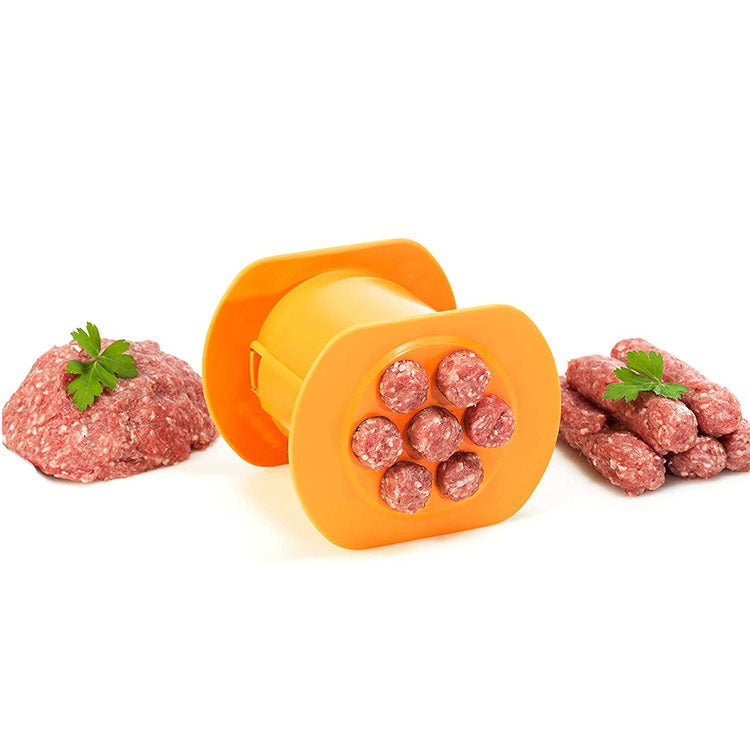 "Hochwertiger Hot Dog Maker und Fleischstreifenquetscher - DIY Küchenwerkzeug für schnelle Wurst- und Pastaball-Prototypen"