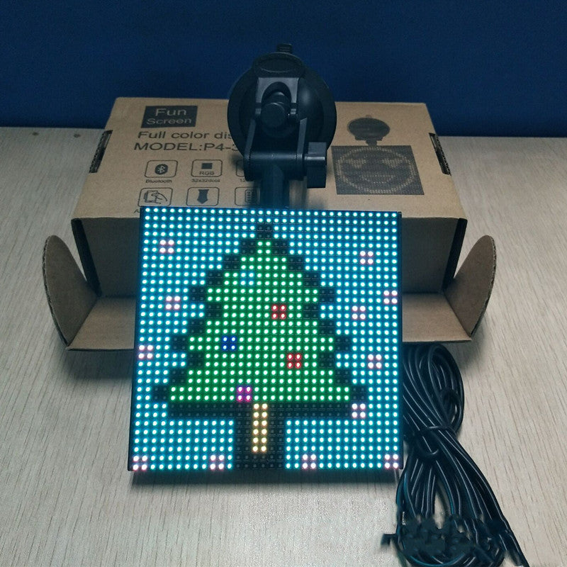 "Vollfarben Bluetooth Emoticon Auto LED-Anzeige - Scharfe Darstellung und Einfache Steuerung für Wirkungsvolle Kommunikation"