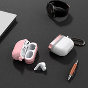 "Premium Silikon und Aluminium Airpods Pro Schutzhülle - Kompatibel mit iPhone Modellen, Inklusive Karabiner"
