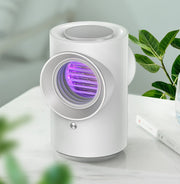 "Effiziente Mückenabwehr-Lampe für Schwangerschaft & Babyzimmer - Leise, Physikalische Saug-Moskito-Tötung, ABS+PP+PC, Weiß/Dunkelblau"