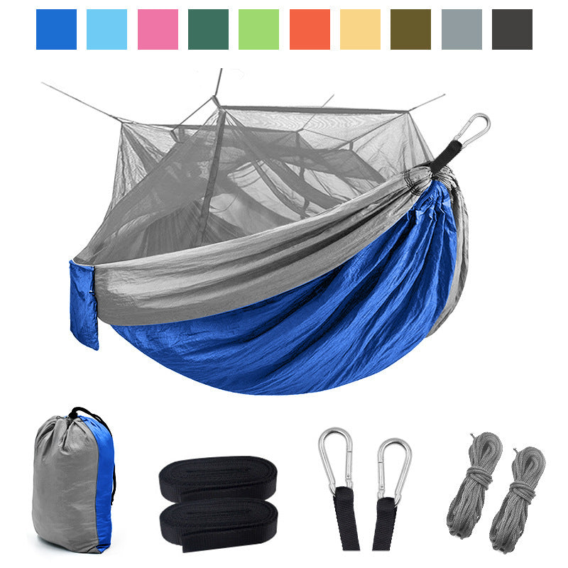 "Ultimative Outdoor-Camping-Hängematte mit Moskitonetz - Robustes 210T Nylon, 200kg Belastbarkeit, Leicht & Tragbar für Reisen und Abenteuer"