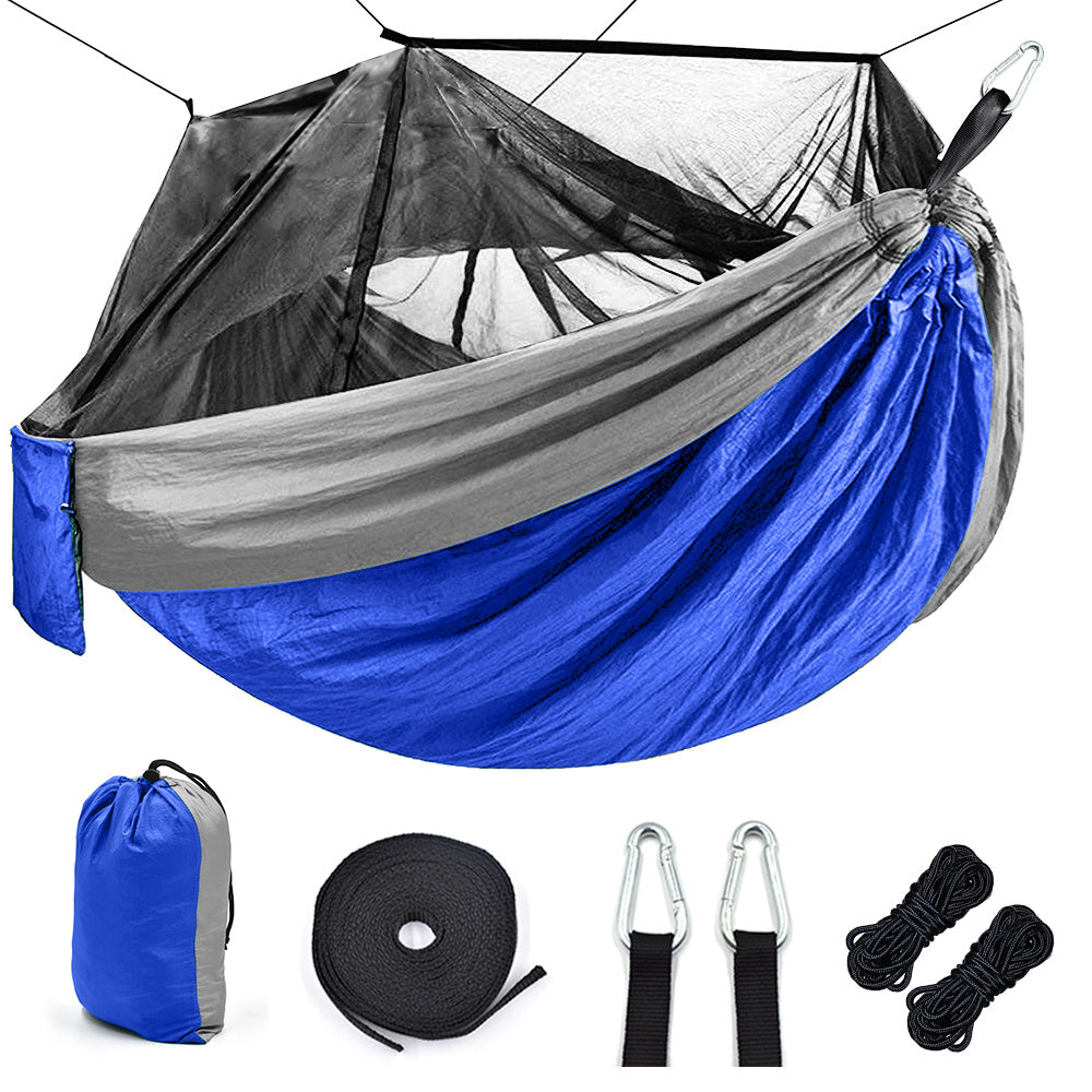 "Ultimative Outdoor-Camping-Hängematte mit Moskitonetz - Robustes 210T Nylon, 200kg Belastbarkeit, Leicht & Tragbar für Reisen und Abenteuer"